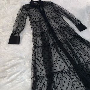 Zara Polka Dot Tulle Dress ⚫️⚪️⚫️